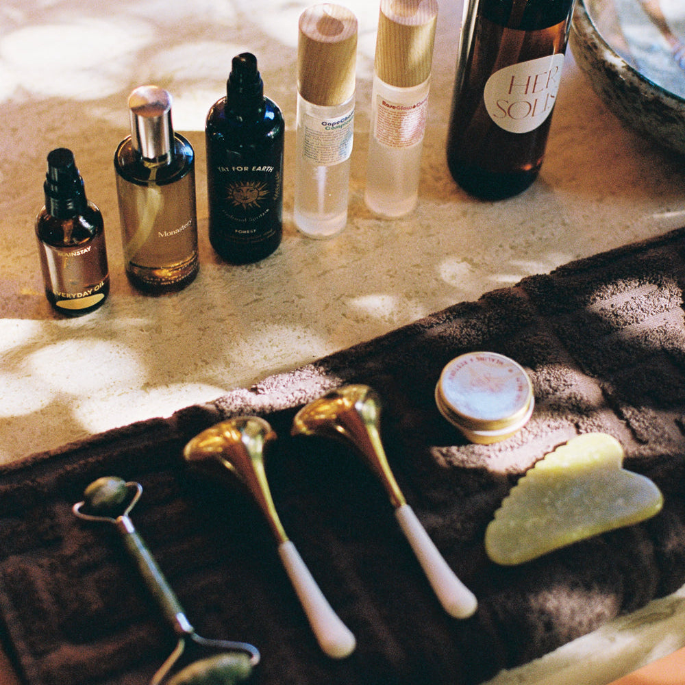 Her Solis skincare ritual and treatment setting